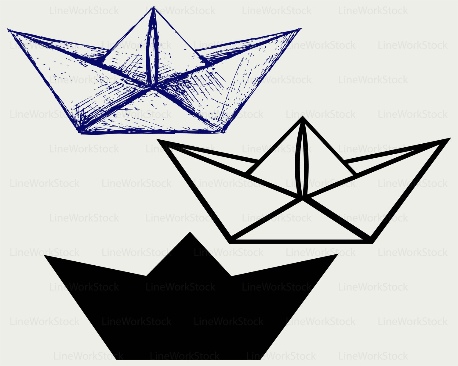 1500x1200 Ship Origami Paper Svgship Clipartship Clipartorigami Svgship