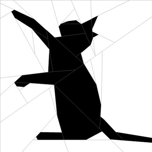 500x500 Silhouette Cat