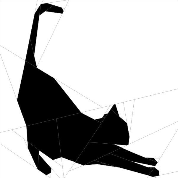 602x601 Silhouette Cat