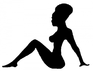 300x231 African Mud Flap Girl Car Or Truck Window Decal Sticker