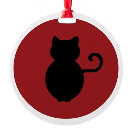 460x460 Cat Silhouette Ornaments