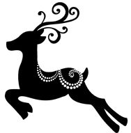 188x191 Antler Clipart Swirly