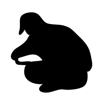 340x340 Free Silhouette Vector Statue Of David