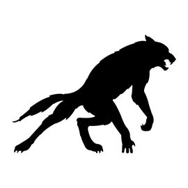 270x270 Werewolf Silhouette Stencil Free Stencil Gallery