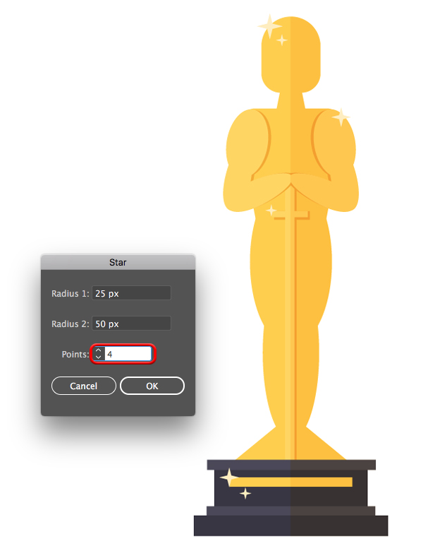 600x780 How To Create A Cartoon Oscar Trophy In Illustrator