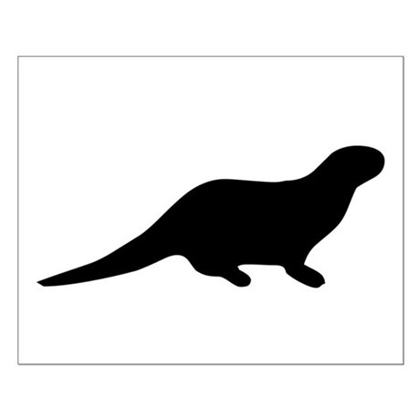 460x460 Sea Otter Silhouette Wall Art