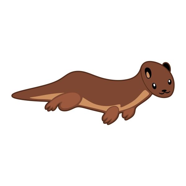 600x600 Otter Pack Cuttable Design Cut File. Vector, Clipart, Digital
