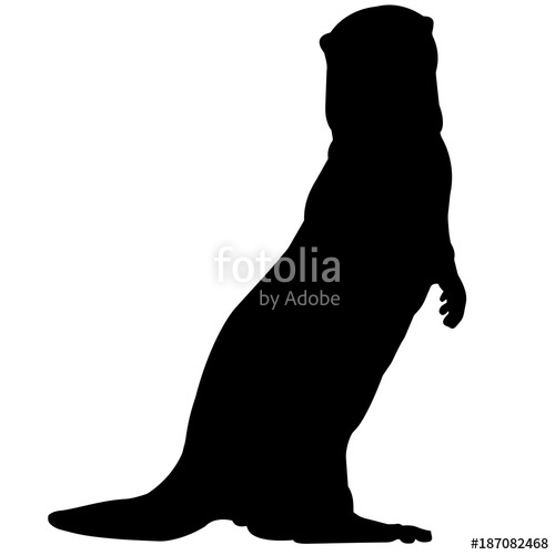 500x500 Otter Silhouette Vector Graphics Stock Image And Royalty Free