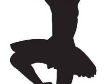 220x165 Ballet Silhouette Clip Art Overweight Ballerina Silhouette