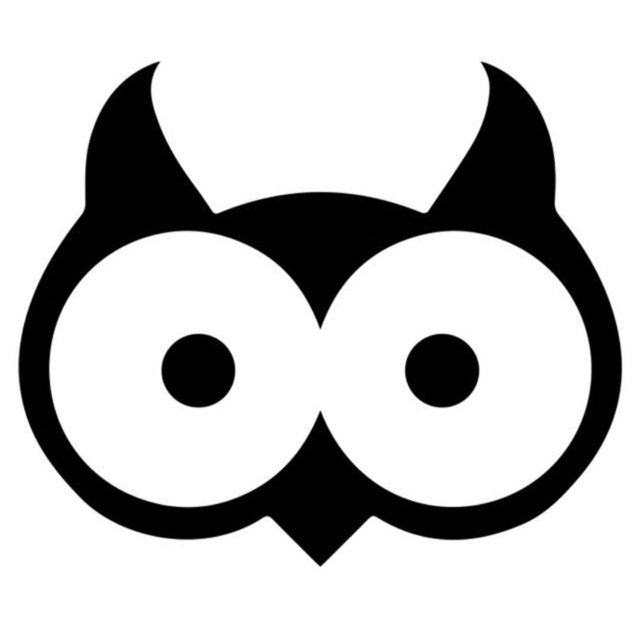 640x640 15x12.6cm Owl Head Silhouette Cartoon Vinyl Car Stickers Decal