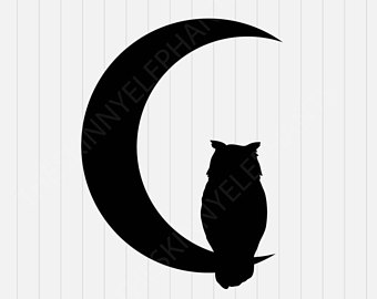 340x270 Owl Silhouette Decal Etsy