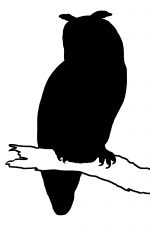 150x225 Owl Silhouettes ~ Karen's Whimsy