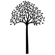 190x190 Black Abstract Silhouette Of Owl Premium Clipart