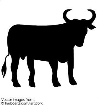335x355 Download Bull Silhouette