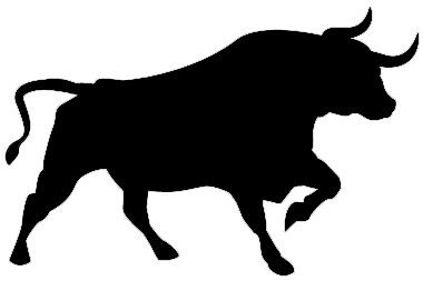 380x253 Bull Silhouette