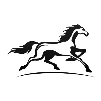 350x350 Wild Mustang Clip Art