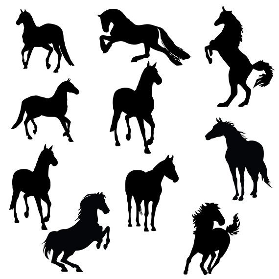 570x570 Horse Svg Silhouette Pack