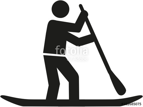 500x374 Stand Up Paddle Pictogram Stock Image And Royalty Free Vector