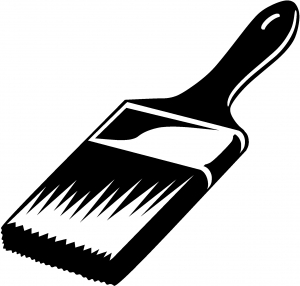 300x286 Painter Paint Brush Car Or Truck Window Decal Sticker