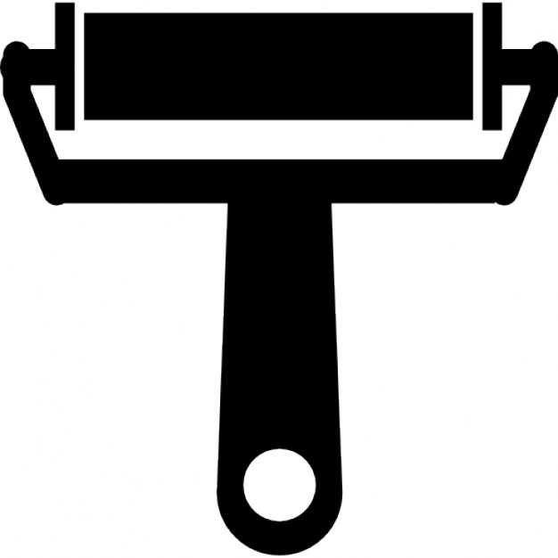 626x626 Painting Roller Brush Silhouette Icons Free Download