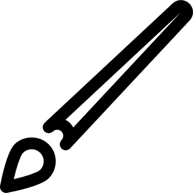 626x626 Paint Brush Outline Icons Free Download