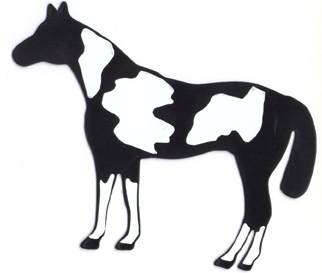 322x273 Paint Horse Automotive Amp Trailer Magnetic Silhouette