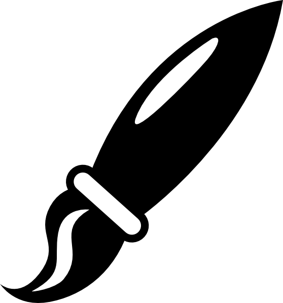 558x597 Paint Brush Clip Art