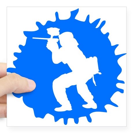 460x460 Paintball Square Stickers
