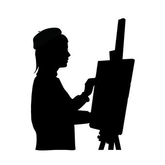 340x340 Free Silhouettes Art, 1 Person, Icon
