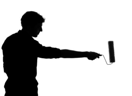 440x320 Painting A Room Paint Roller Silhouette