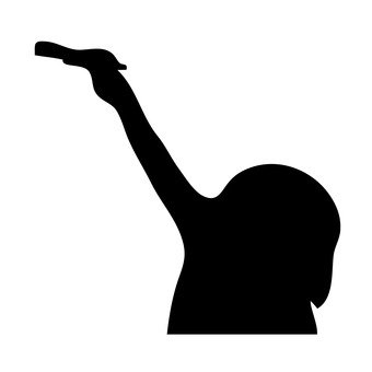 340x340 Free Silhouette Vector Art, Munk