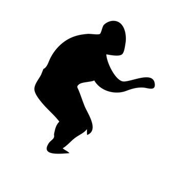 340x340 Free Silhouette Vector Depression, Icon