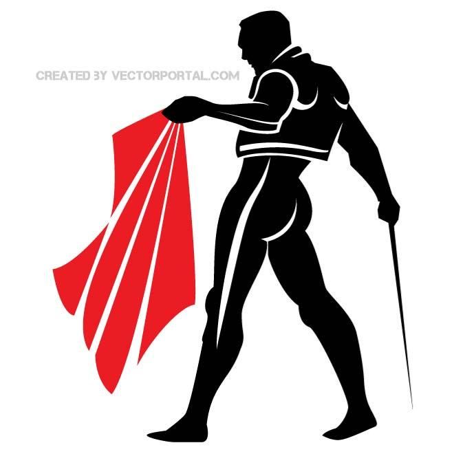 660x660 Matador Vector Silhouette. Various Vectors Vector