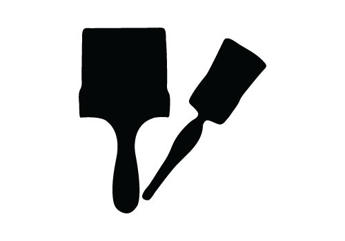 500x350 Paint Brush Silhouette Bangalow Craft Ideas