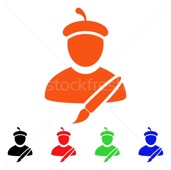 600x596 Painter Artist Stock Vectors, Illustrations And Cliparts
