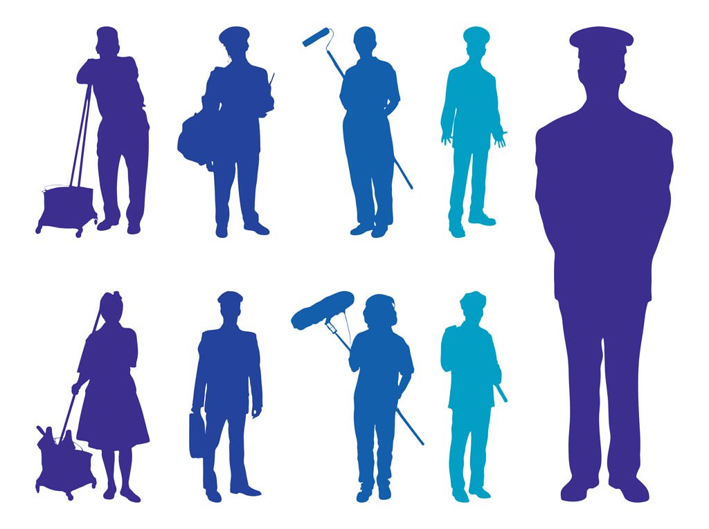 1024x765 Professions Silhouettes Vector Art Amp Graphics