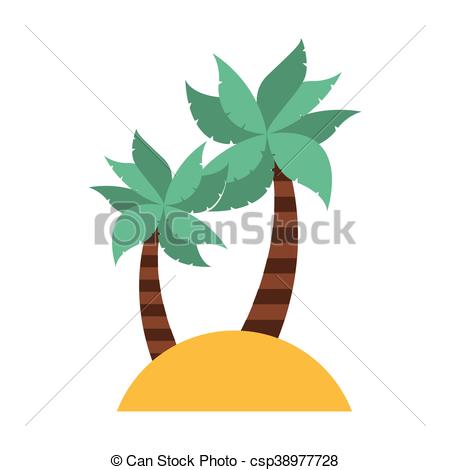 450x470 Tree Palm Silhouette Icon Vector Illustration Design Vector