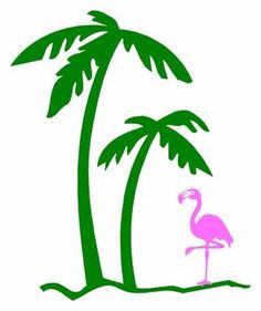 236x281 Pink Palm Tree Clip Art Flamingos Amp Palm Trees