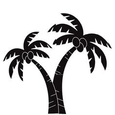 236x236 Palm Trees Die Cut Vinyl Decal Pv838 Palm, Window And Cars