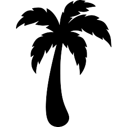 263x262 Free Svg Pdf Png Jpg Eps Palm Tree Silhouette Cricut