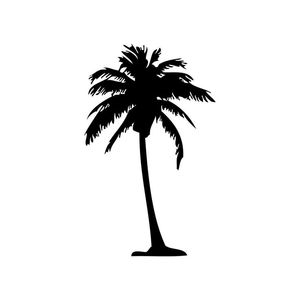 300x300 Free Clipart Palm Tree Silhouette Free Images