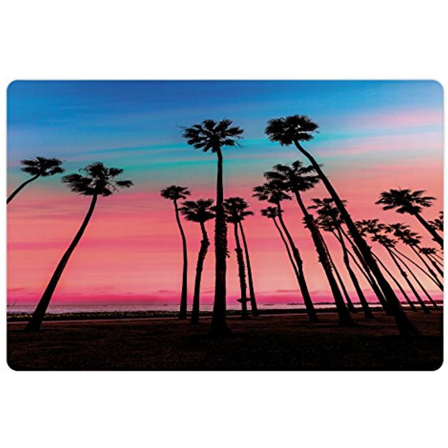 1500x1500 Palm Tree Pet Mats For Food And Water By Lunarable, Tree Rows