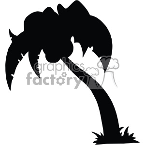 300x300 Royalty Free Cartoon Palm Tree Vector Svg Cut Files Silhouette