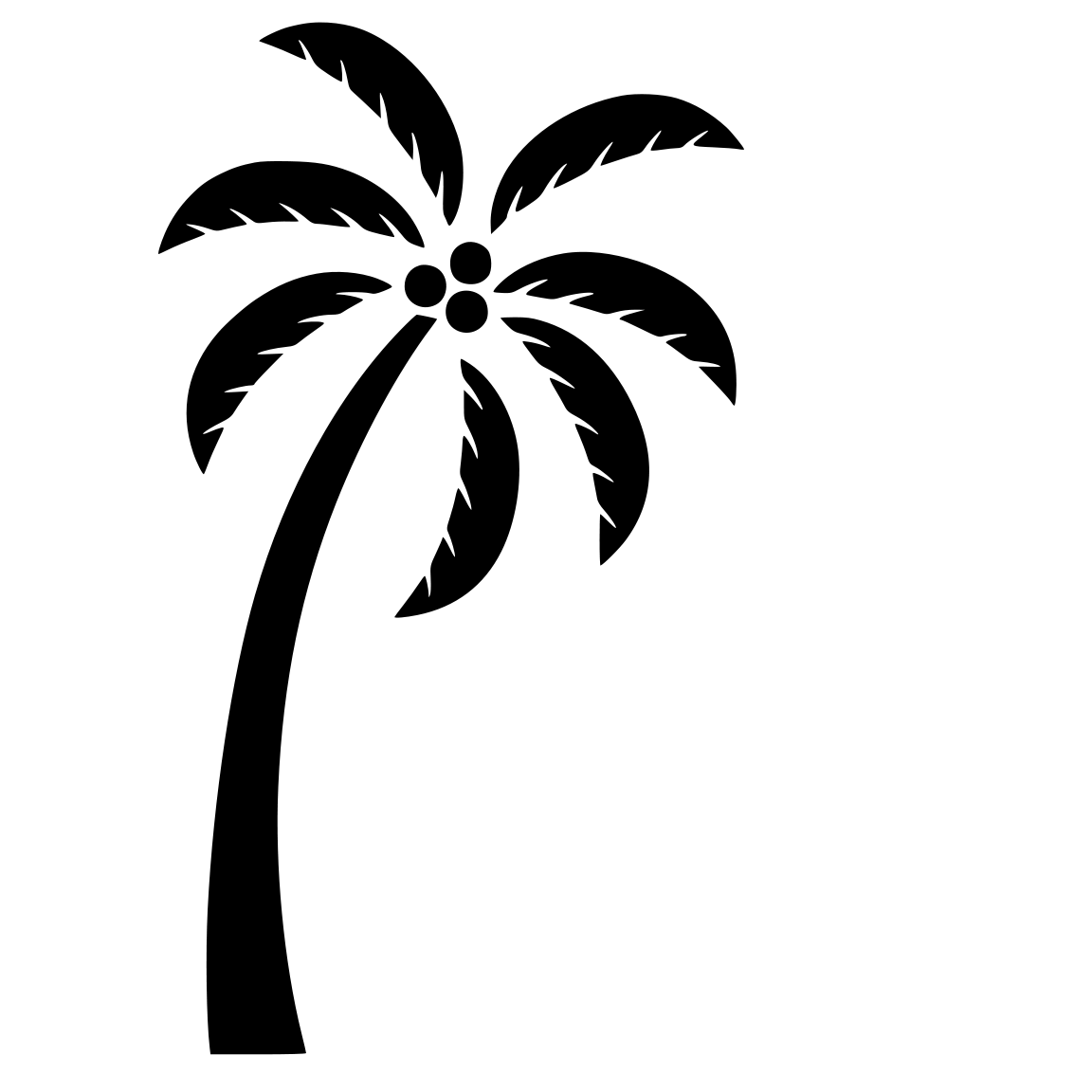 1152x1152 Cutting Files For You Palm Tree Vectorsvg
