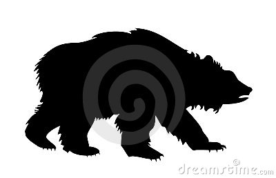 400x258 Standing Bear Silhouette Clipart Panda