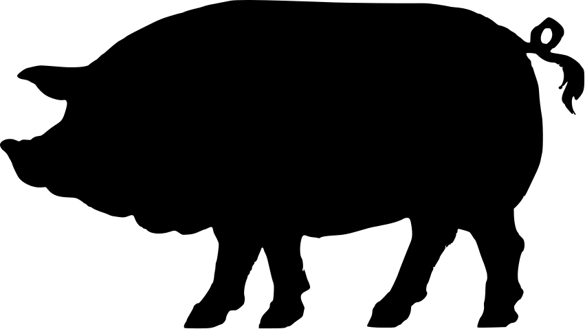 851x479 Pig Silhouette Images