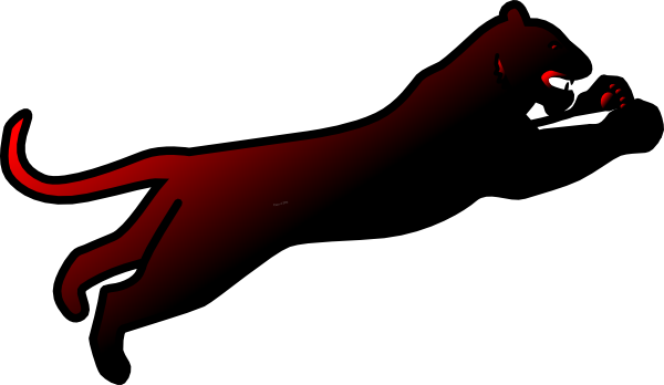 600x348 Panther Silhouette Clip Art