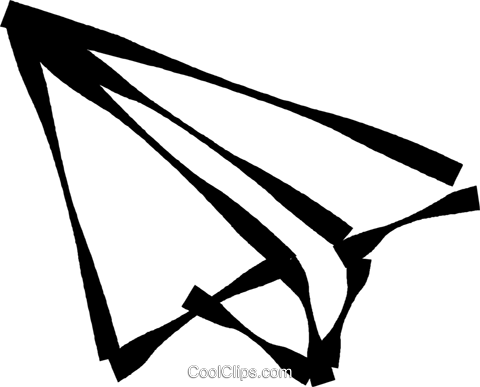 480x387 Paper Airplane Royalty Free Vector Clip Art Illustration Vc023061