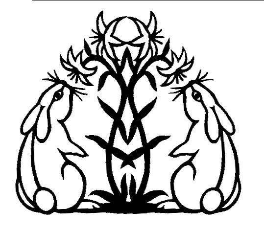 539x474 Ellen Brown Paper Cut Satin Moon's Blog Silhouettes Easter