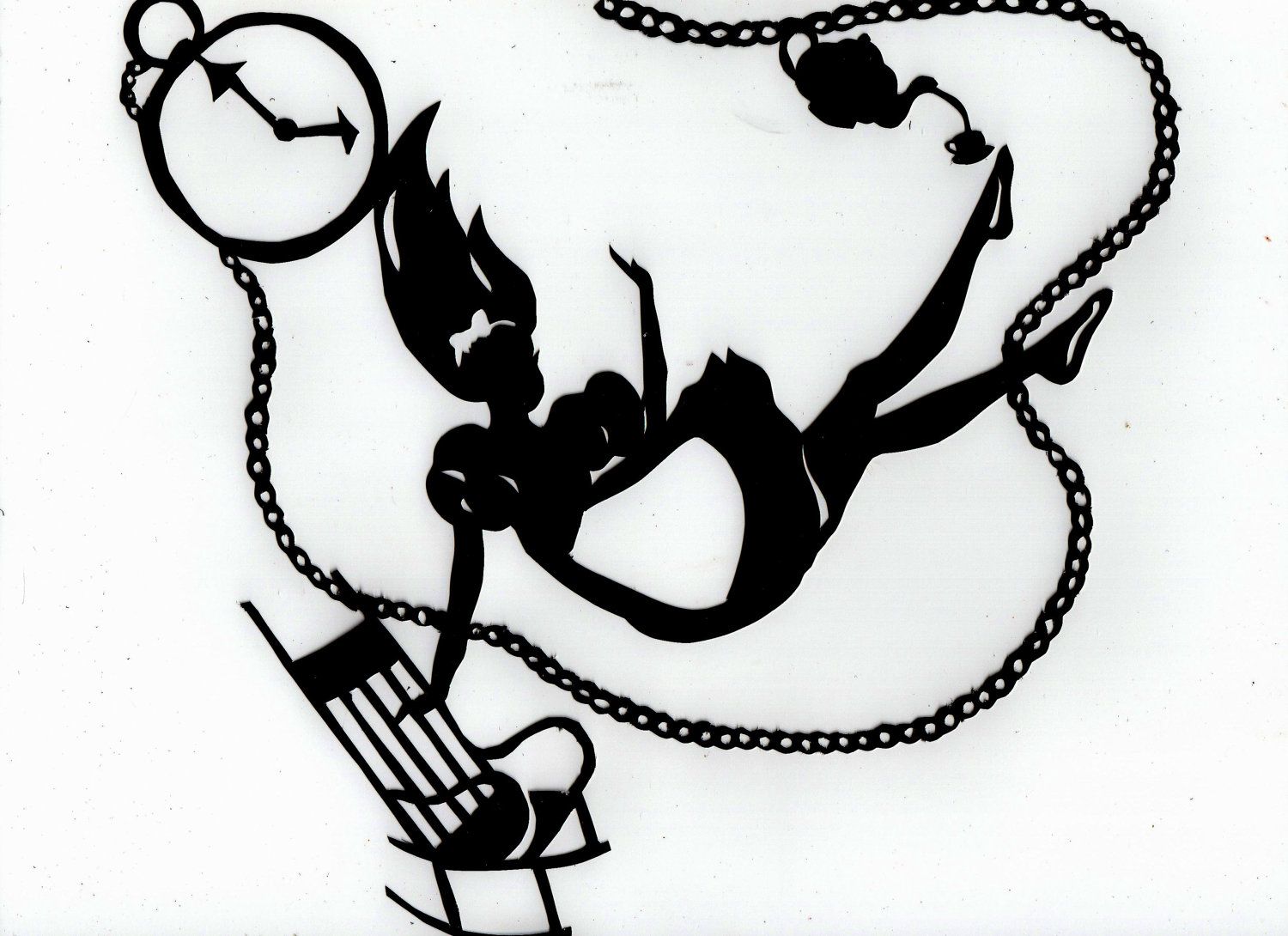 1500x1090 Paper Cut Silhouette, Alice In Wonderland, Paper Art, Hand Cut Out